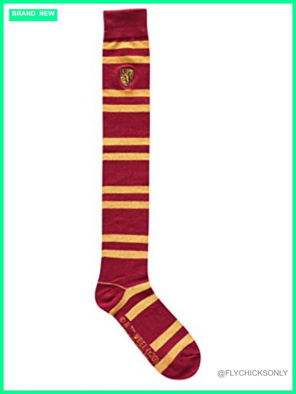 Over the Knee Socks with Embroidered Crest